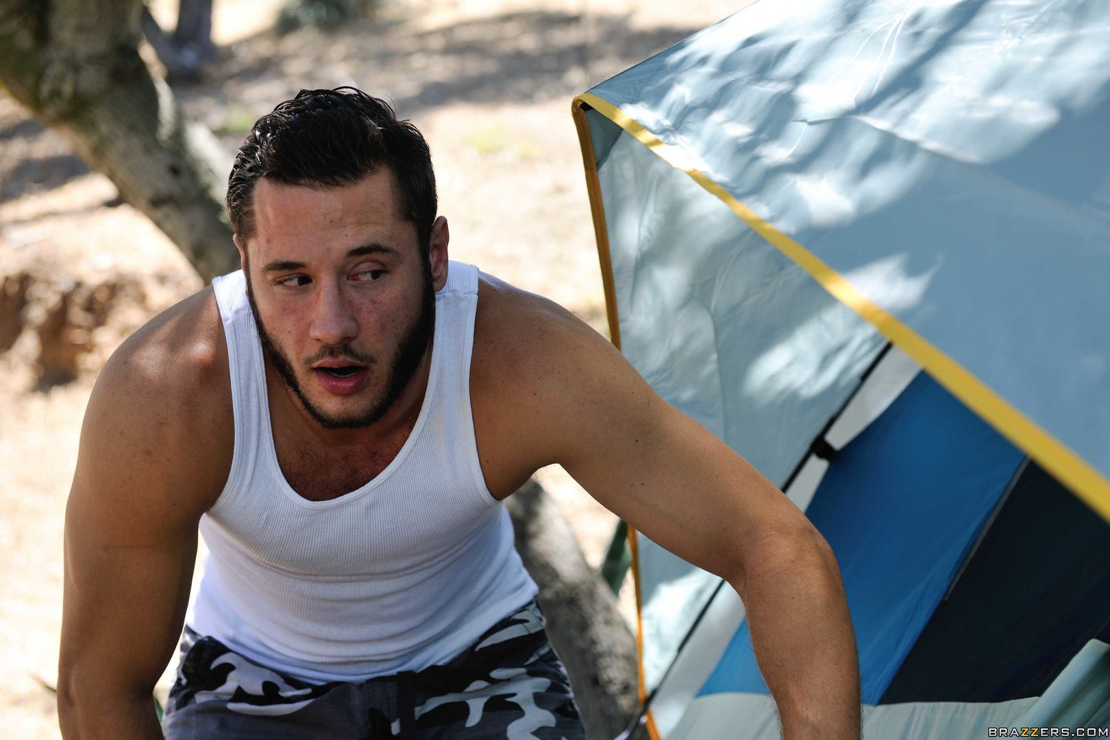 Pitching A Tent