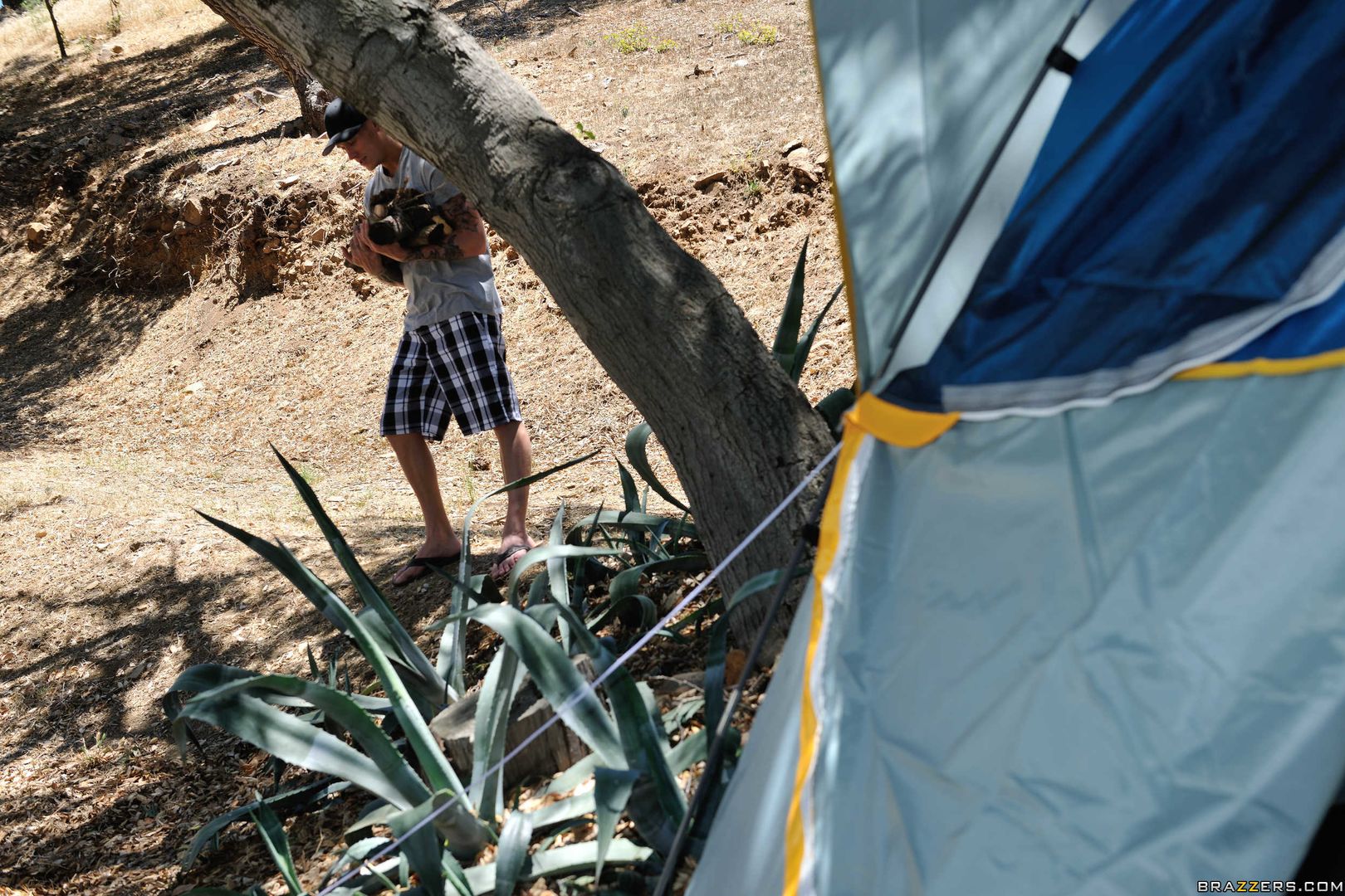 Pitching A Tent