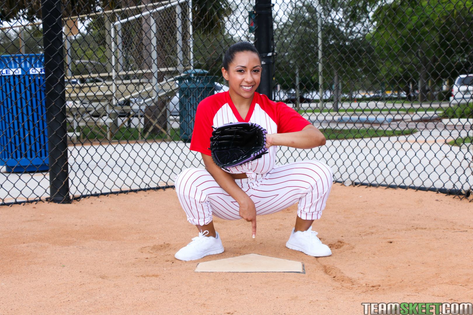 Busty Baseball Babe
