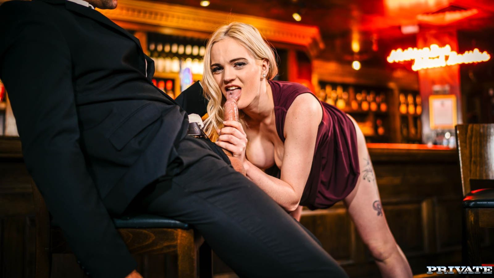 Stripper Danny Carly Rae Enjoys anal sex with the bartender