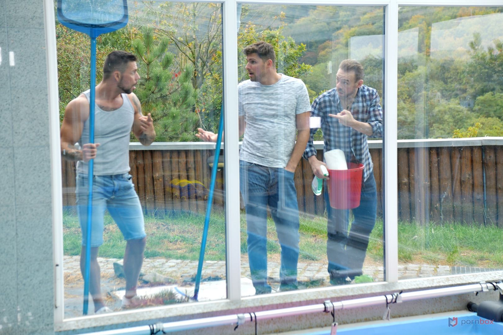 3 Window Cleaners Service Horny Housewife Katy Rose With an Airtight DP GP2141