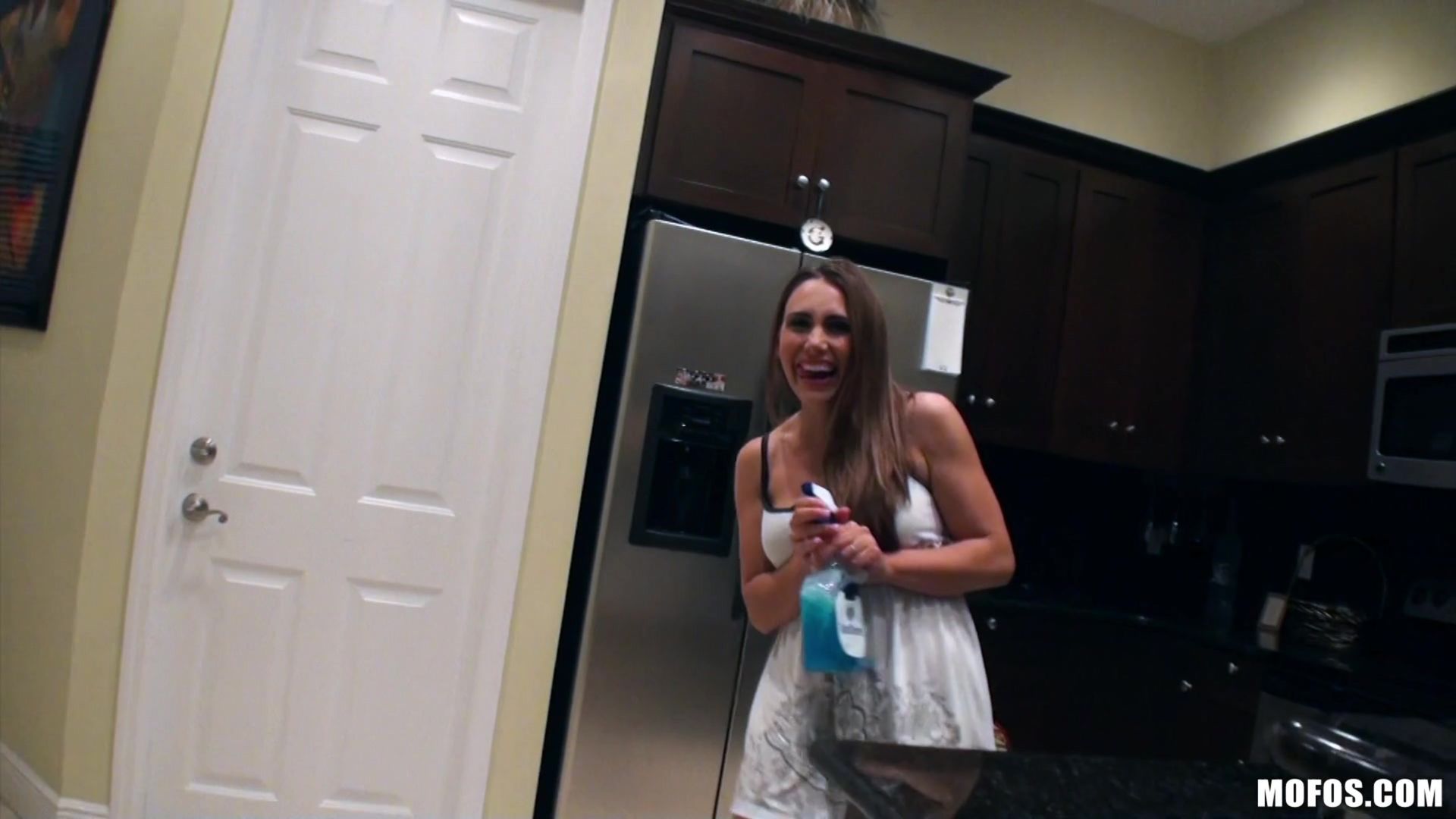 Cleaning Girl Gets Filthy