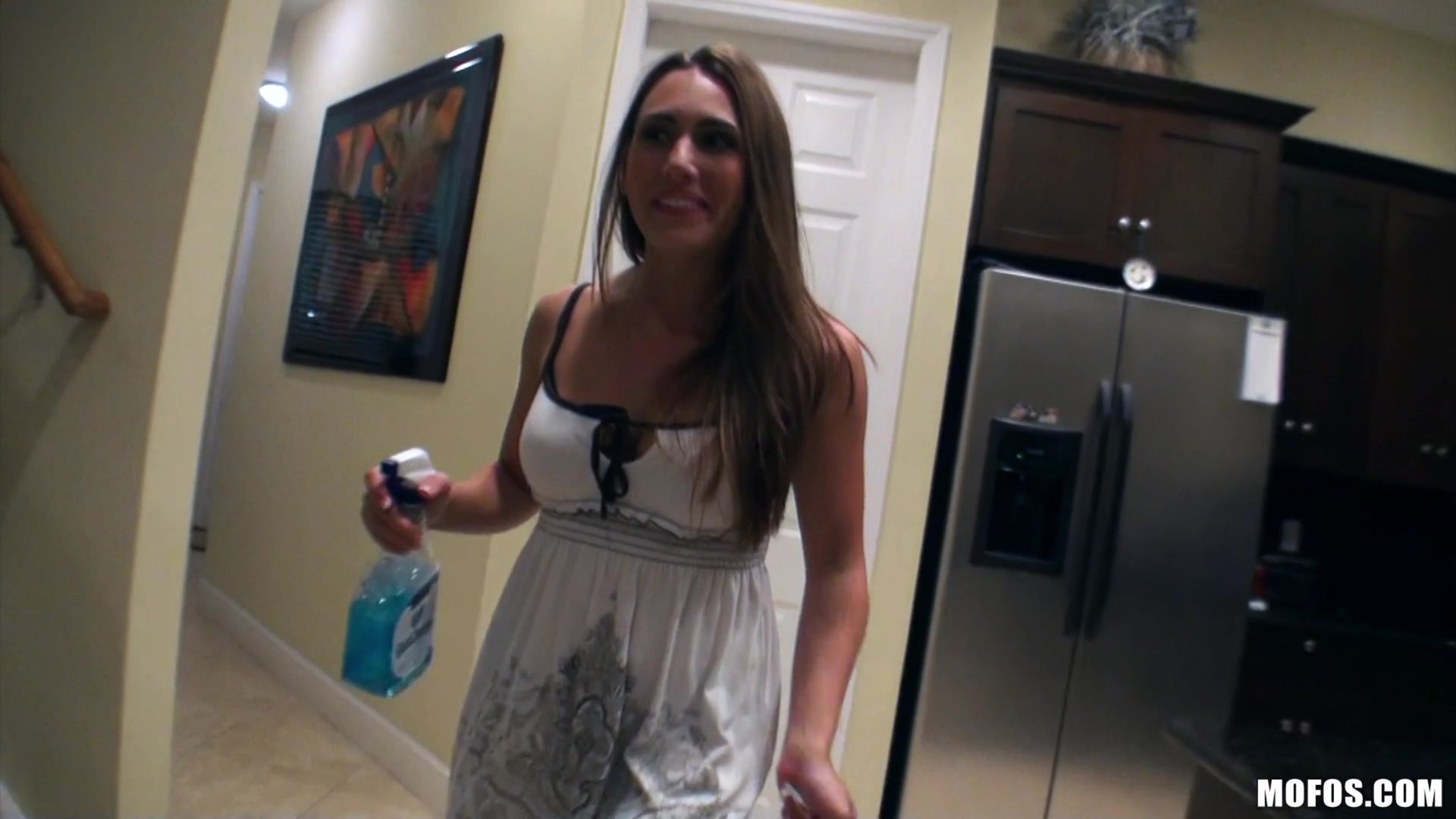 Cleaning Girl Gets Filthy