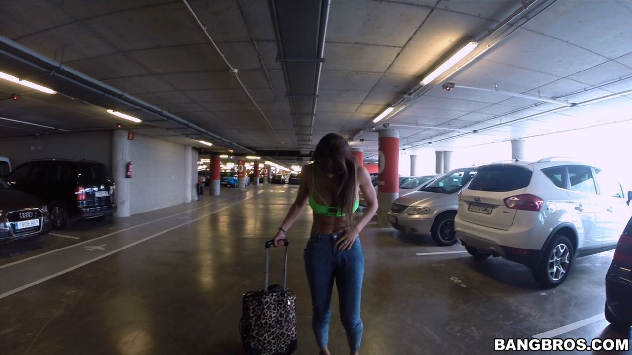Anal sex in the airport garage with Franceska Jaimes