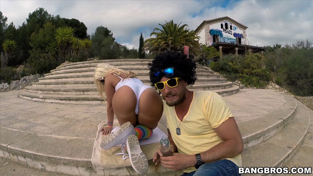 Big Booty chick twerking somewhere in Europe!