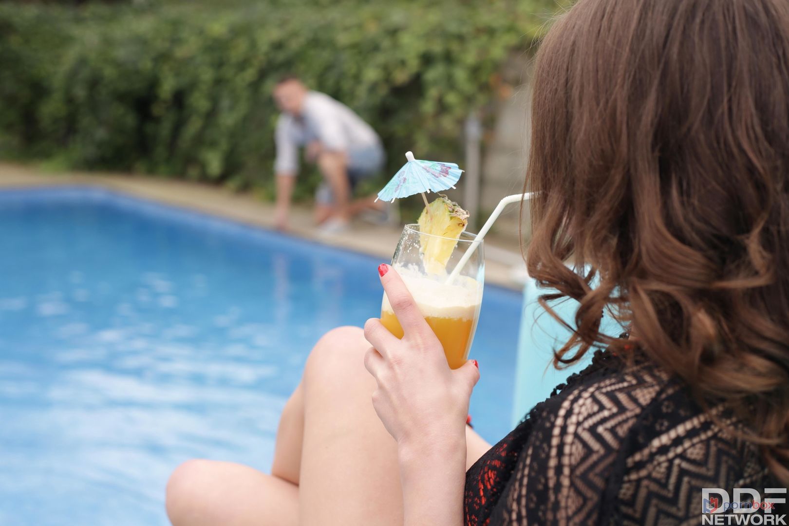 Escort Seduces Pool Boy GP2162