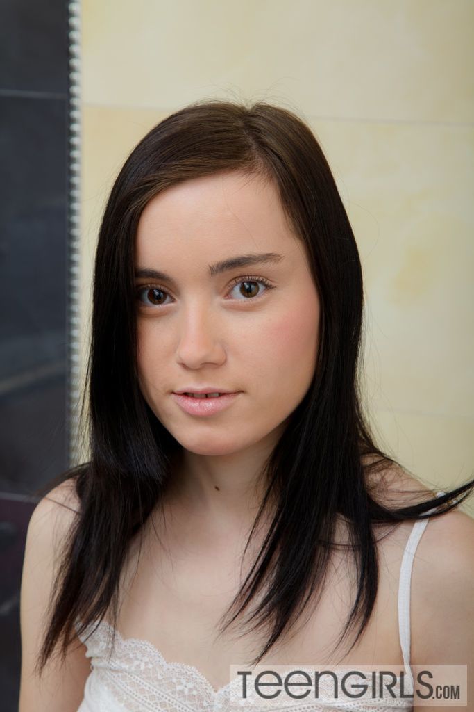 Unbelievably Cute Teen Nara Pleasures in Bubble Bath