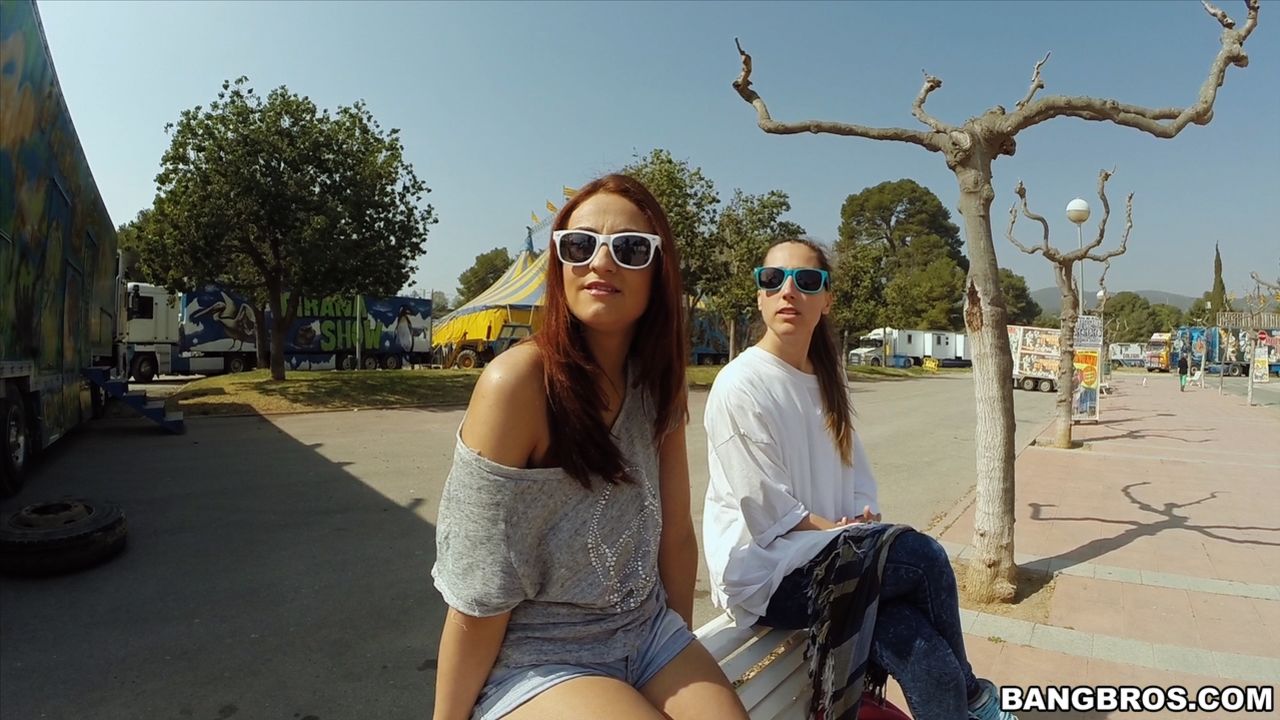 Big Tit Brunette Gets Fucked in Public