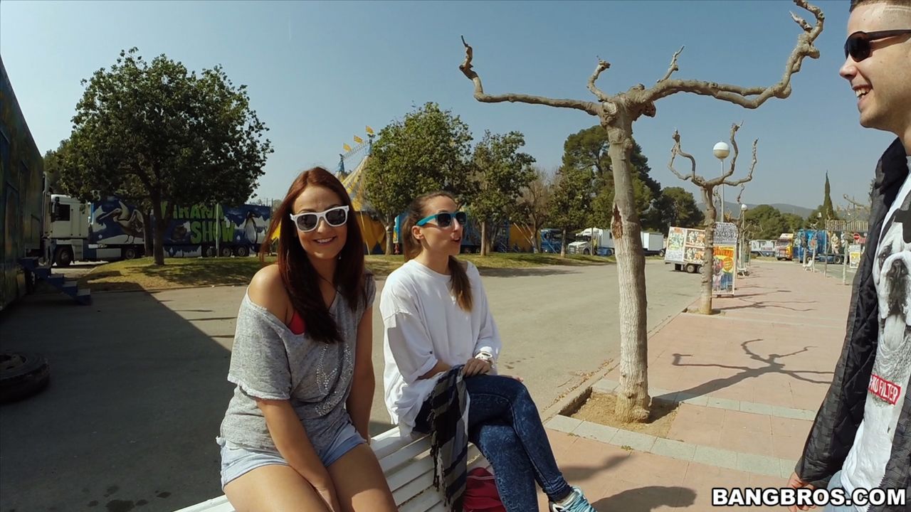 Big Tit Brunette Gets Fucked in Public