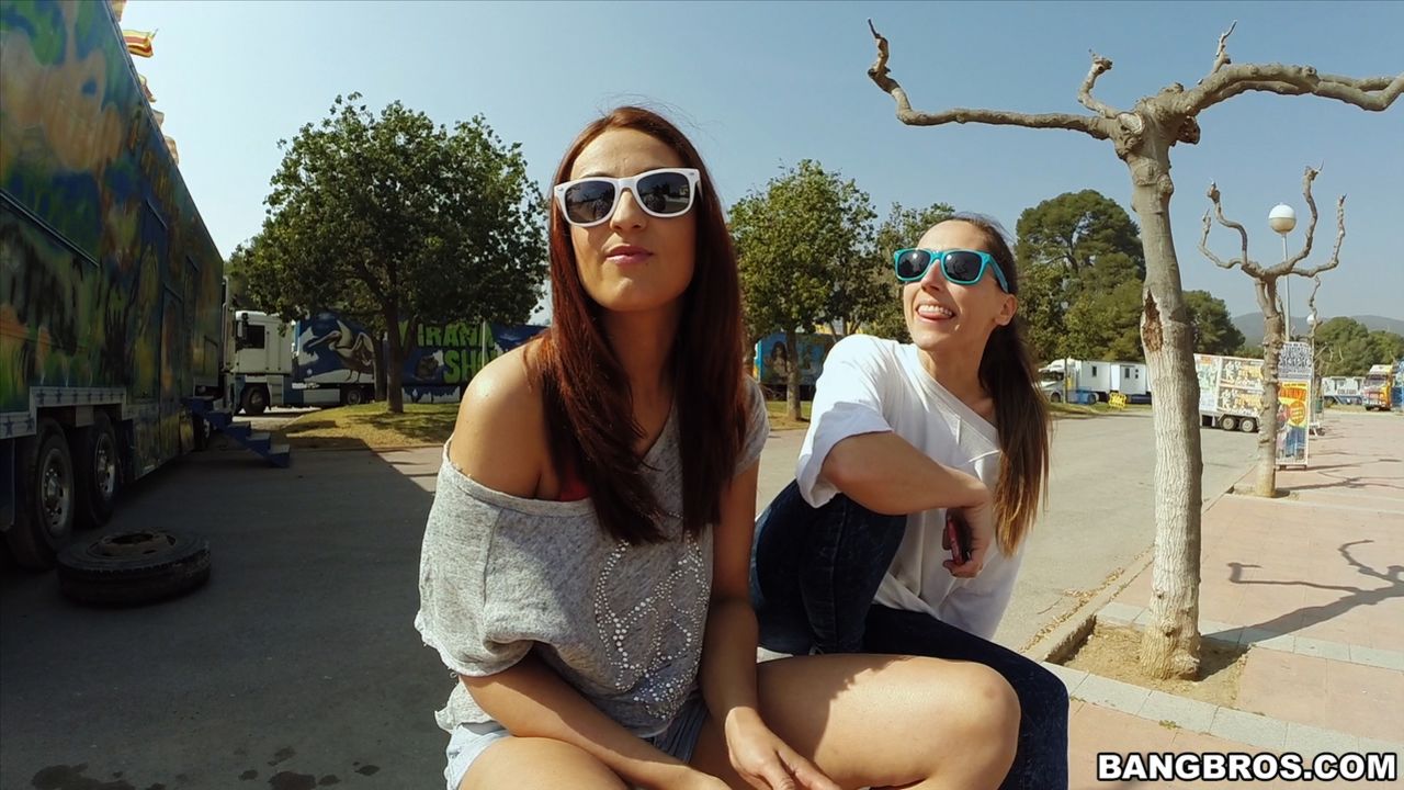Big Tit Brunette Gets Fucked in Public