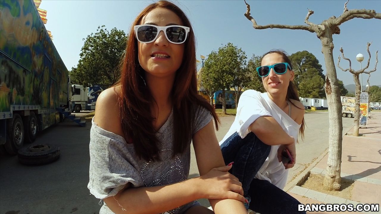 Big Tit Brunette Gets Fucked in Public