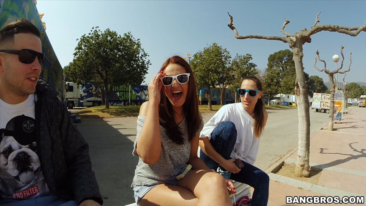 Big Tit Brunette Gets Fucked in Public
