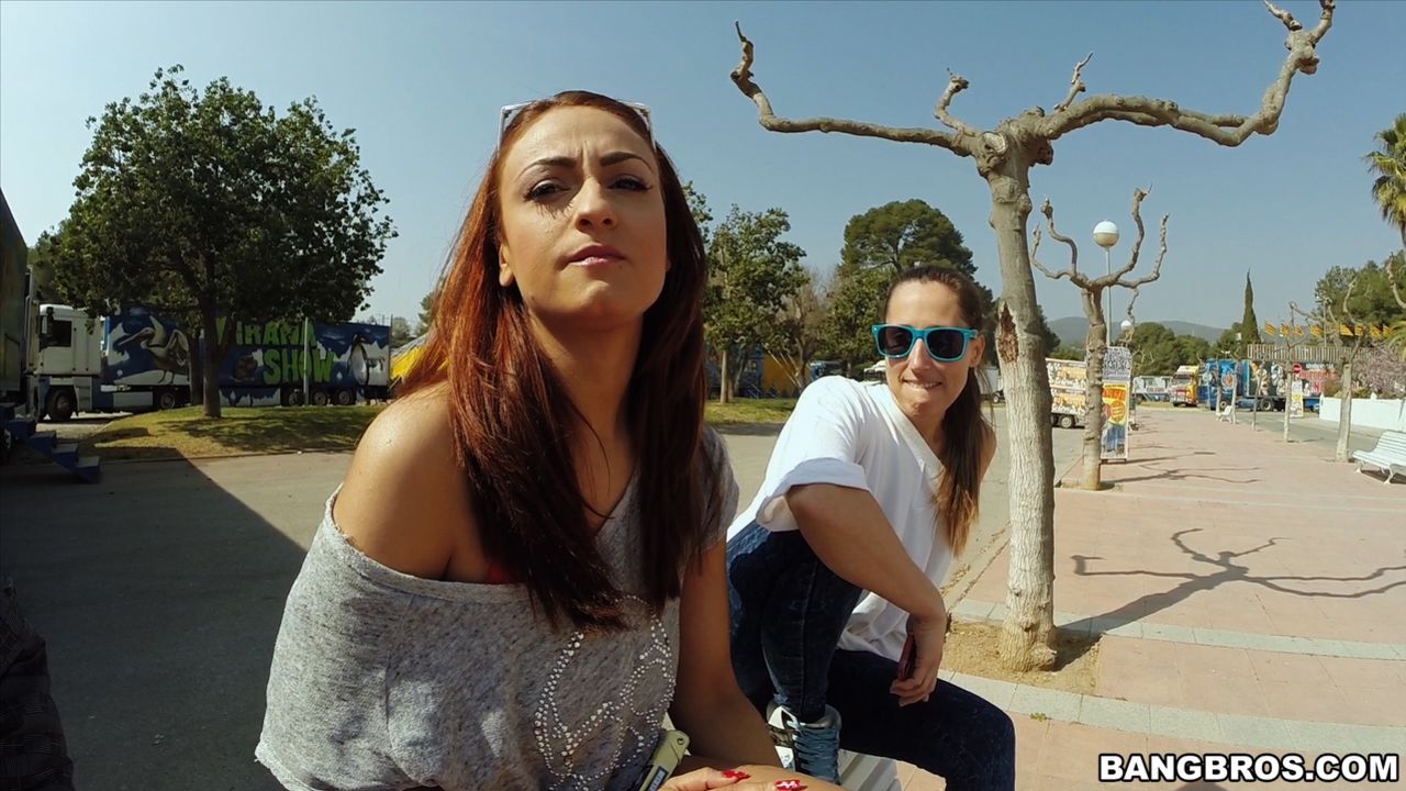 Big Tit Brunette Gets Fucked in Public