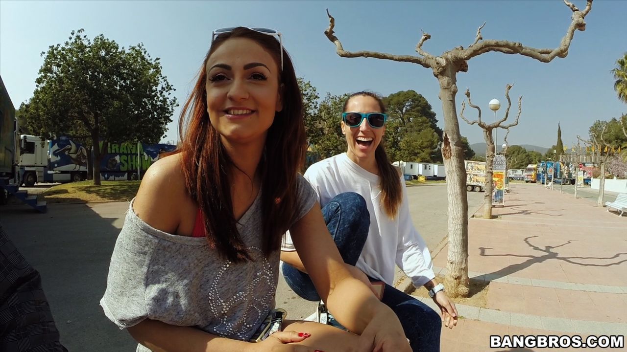 Big Tit Brunette Gets Fucked in Public