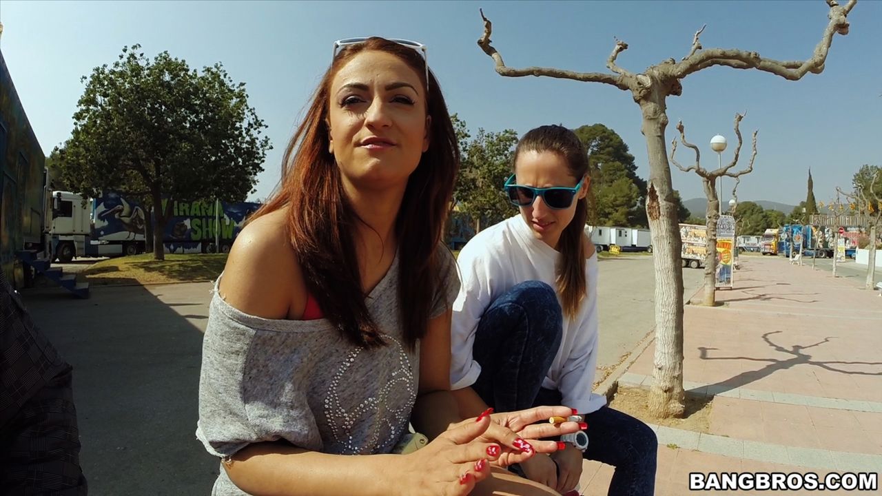 Big Tit Brunette Gets Fucked in Public
