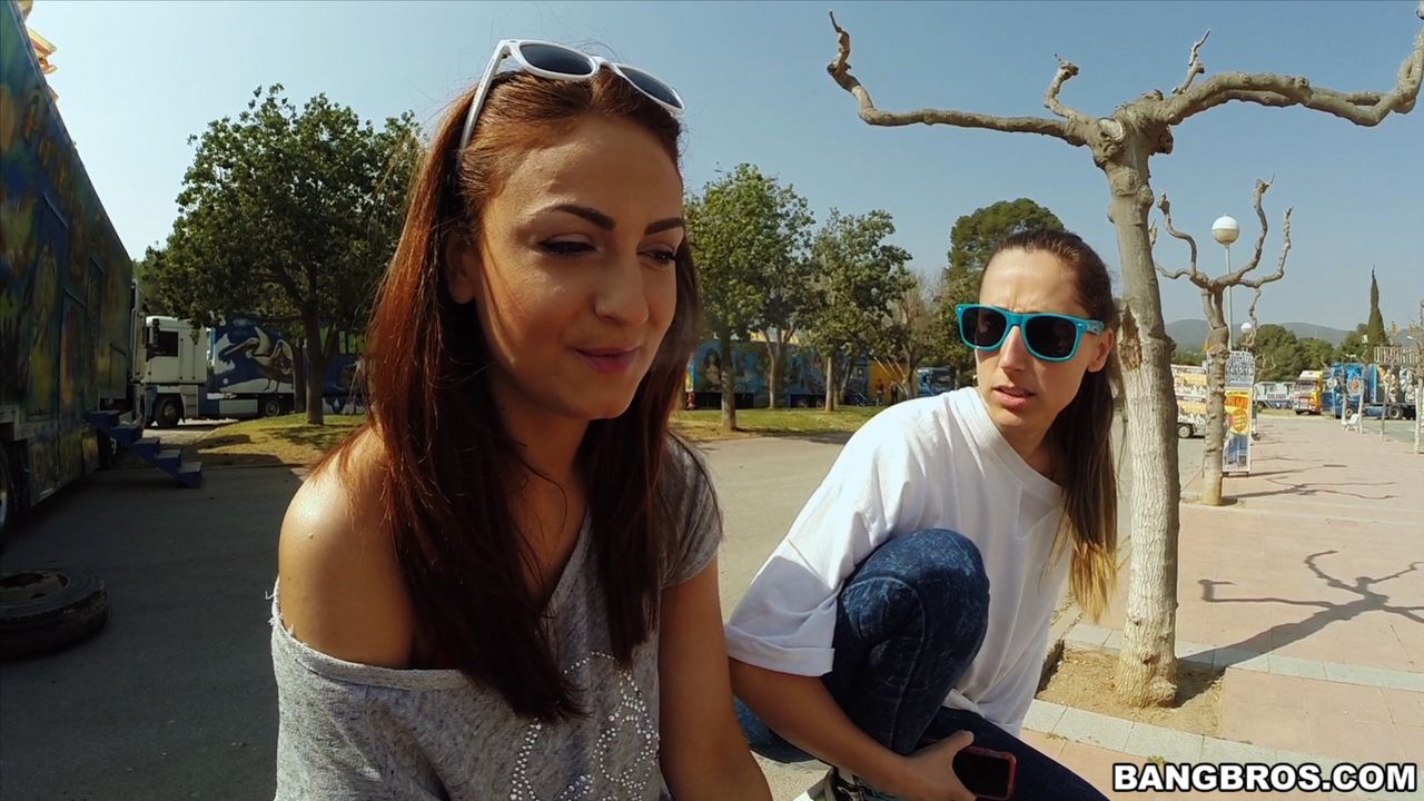 Big Tit Brunette Gets Fucked in Public