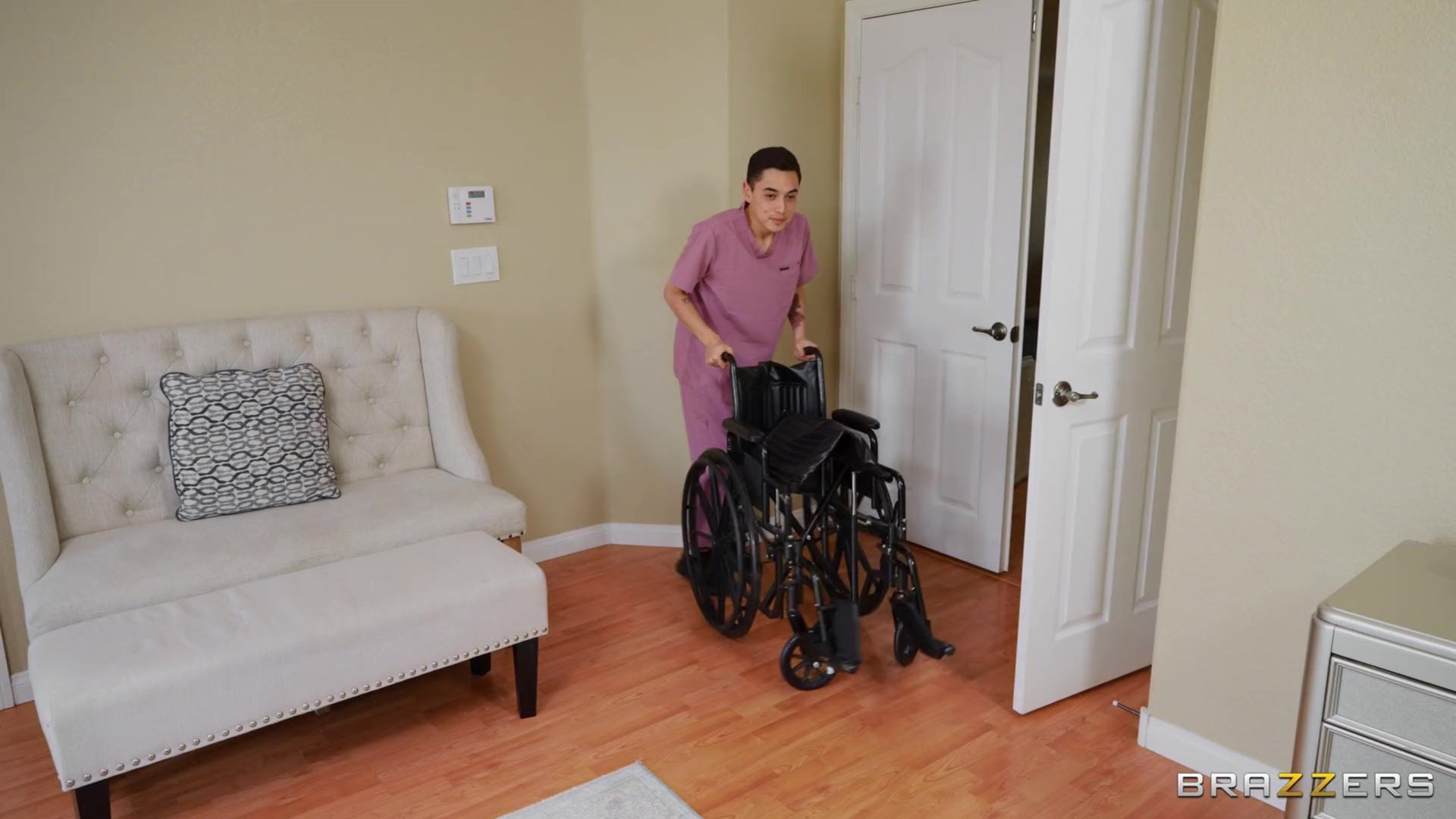 Homecare Cucking Threesome Caper