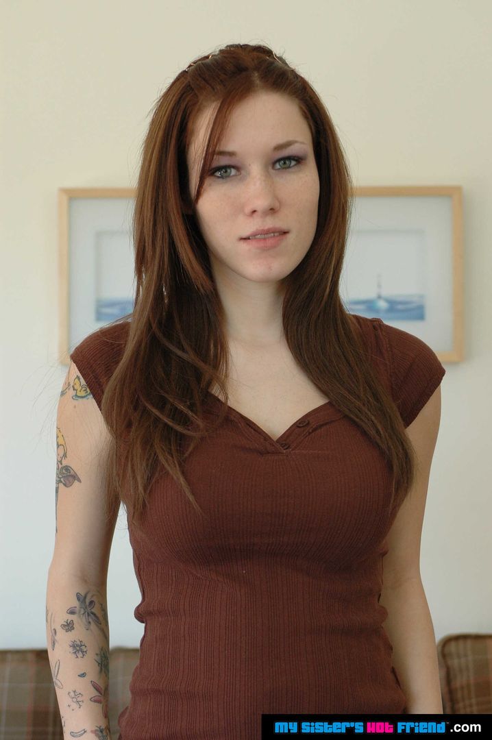 Allie Sin fucks her friend's brother instead of going to a Christmas party