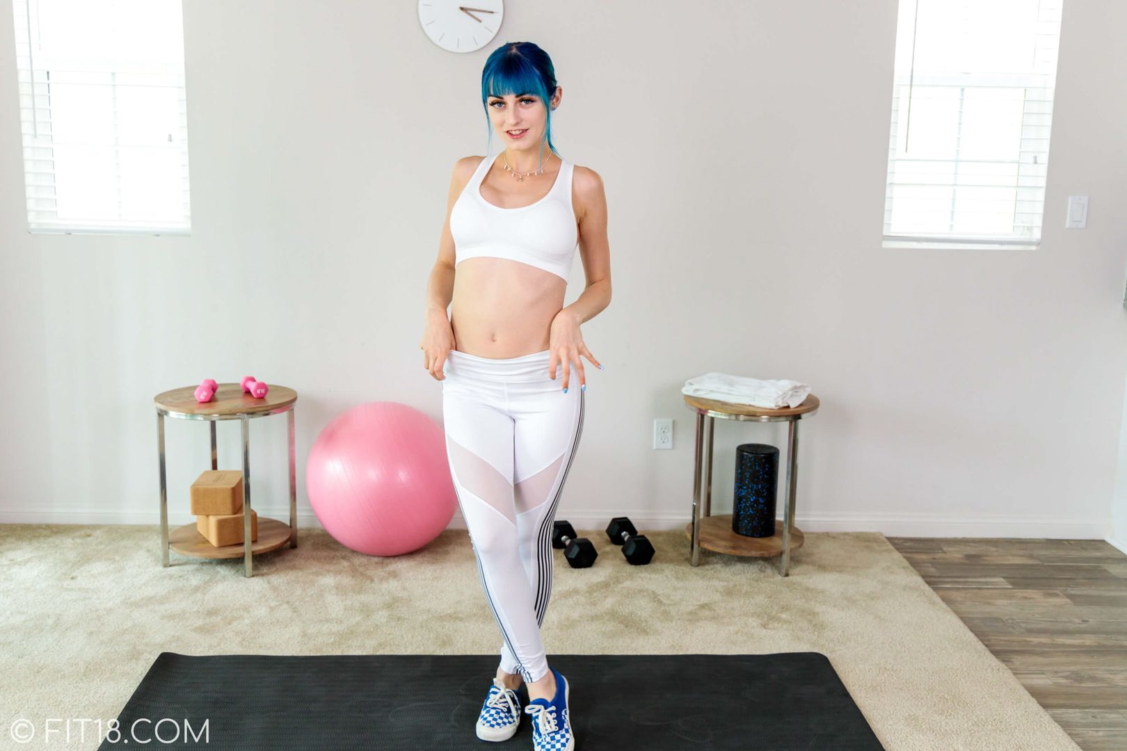 Jewelz Blu - Casting Blue Hair Girl With Perfect Pussy photo set - OK.PORN