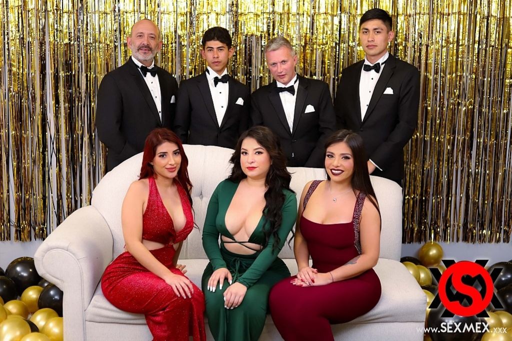 NEW YEAR'S EVE ORGY . JESSICA SODI - MALENA DOLL - DIANN ORNELAS