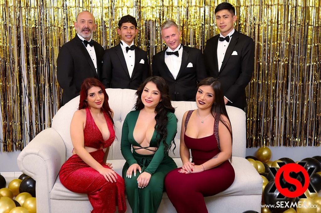NEW YEAR'S EVE ORGY . JESSICA SODI - MALENA DOLL - DIANN ORNELAS