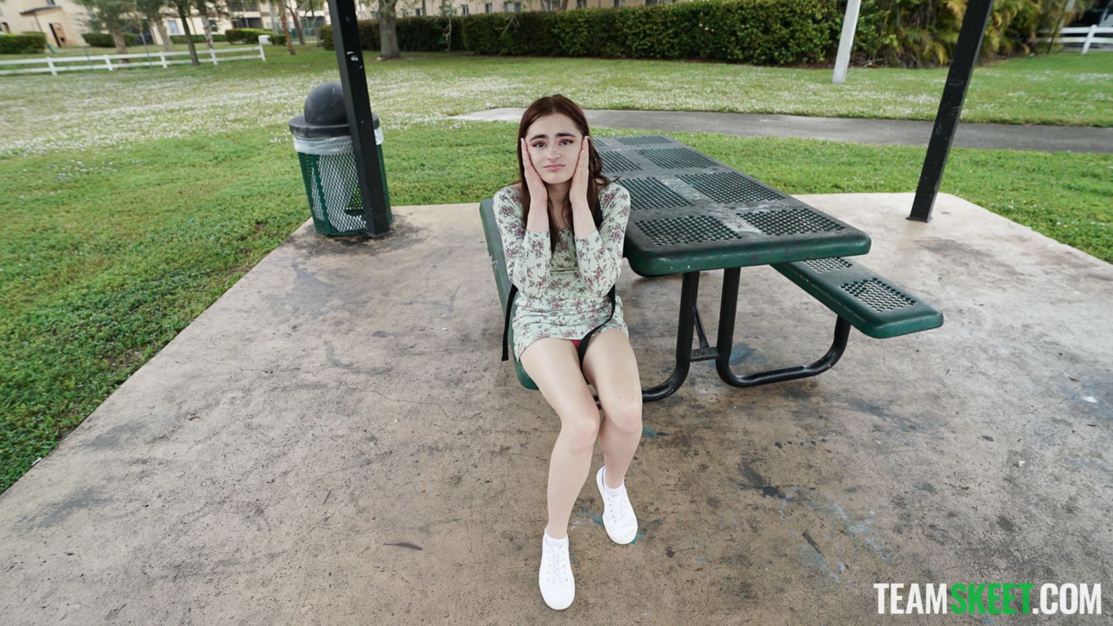 Shy Girl At The Park