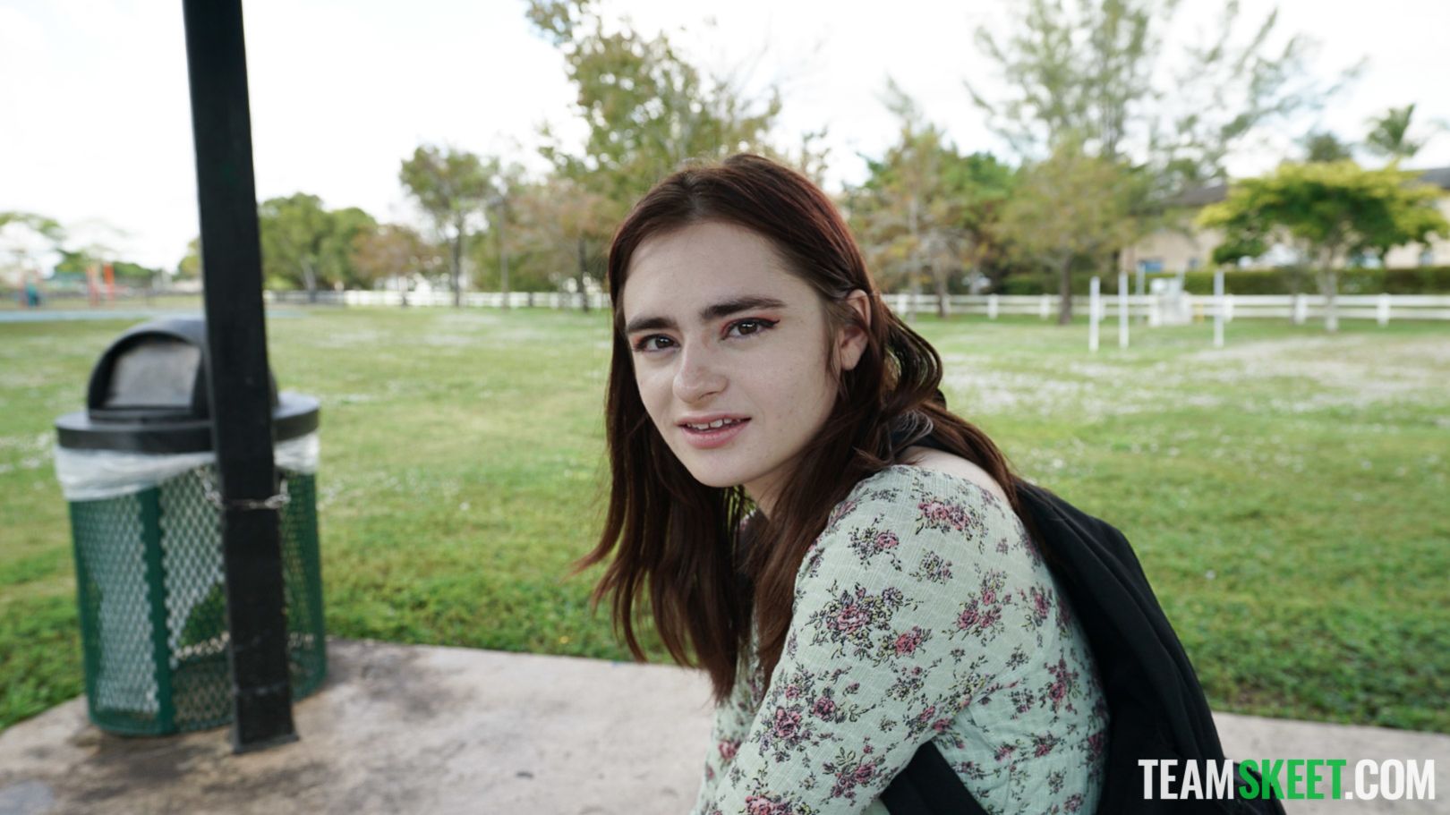 Shy Girl At The Park
