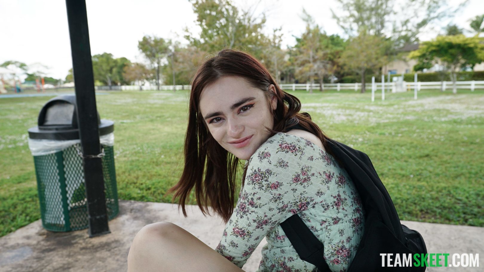Shy Girl At The Park