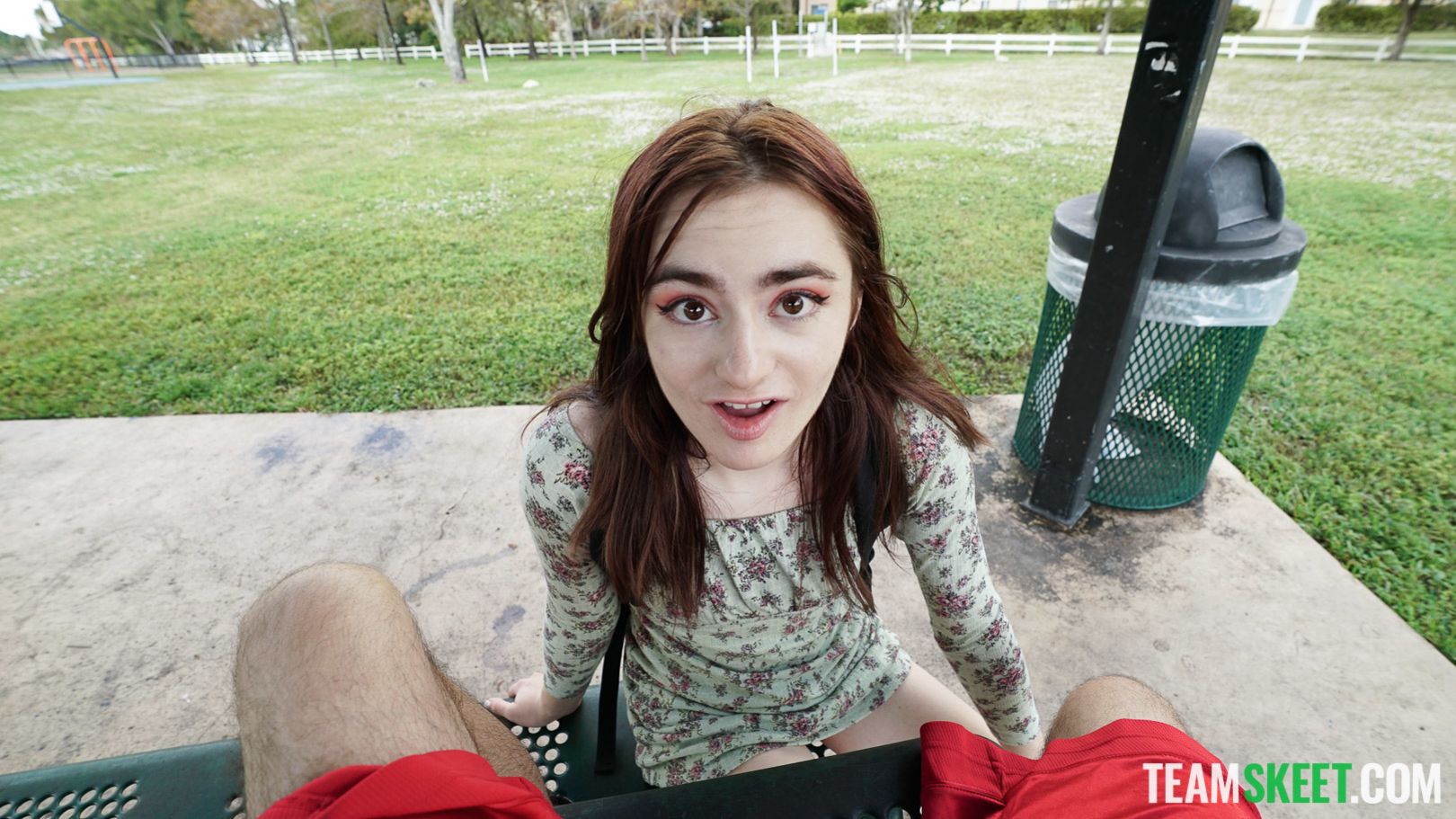Shy Girl At The Park