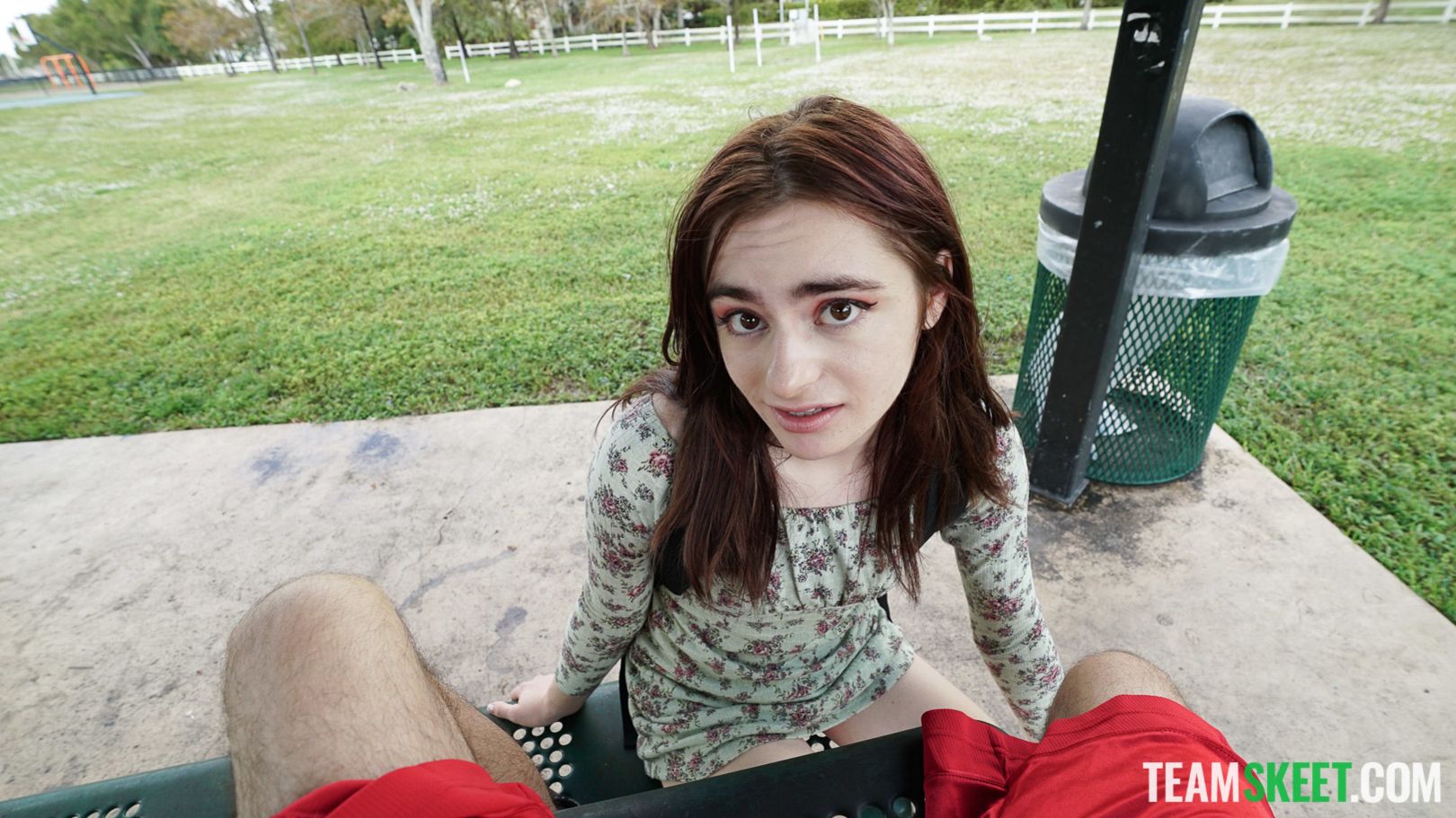 Shy Girl At The Park