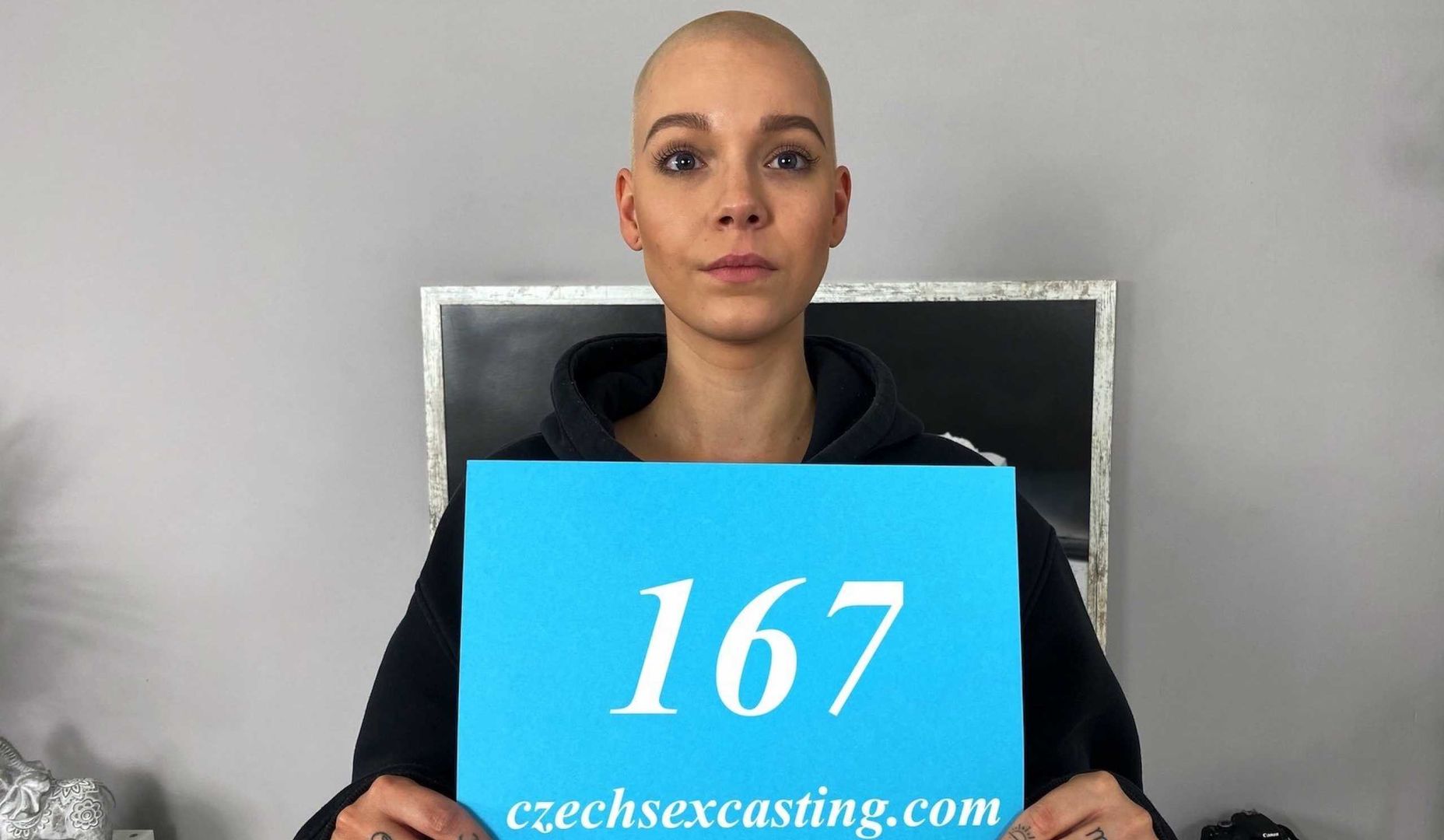 Shaved head girl in casting fuck dream  NEW