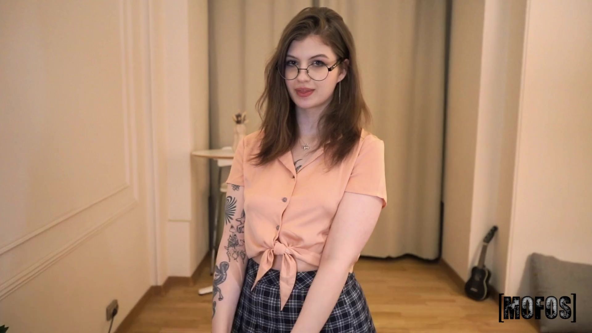 Cumming on the Naughty Girl's Glasses
