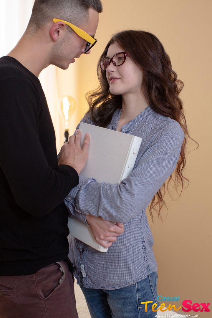 Casual teen fuck on rainy day