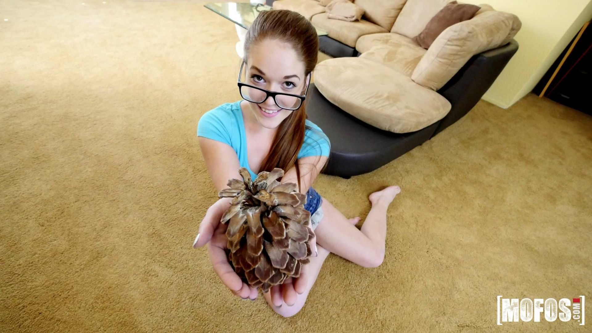 Cute Redhead Tests Tiny Pussy