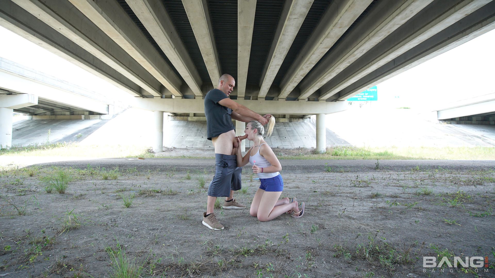 Cameron Minx Is A Wild Blonde That Flashes On The Highway!