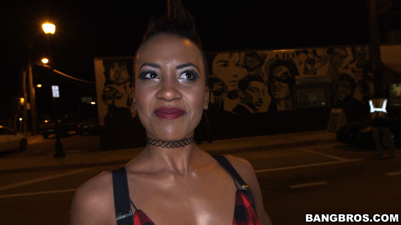 After Dark Bus Ride With Sexy Punk Chick