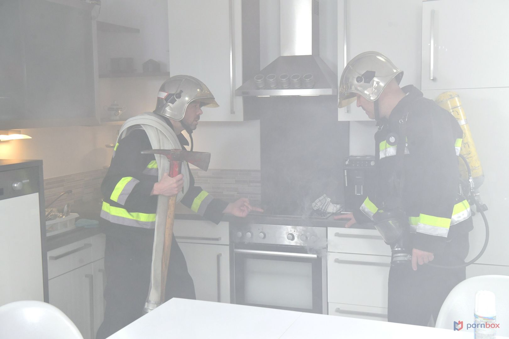 Monika Fox Lets 2 Firemen Who Put Out a House Fire DP Her GP2226