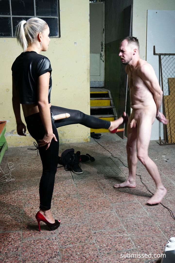 Ballbusting bitch