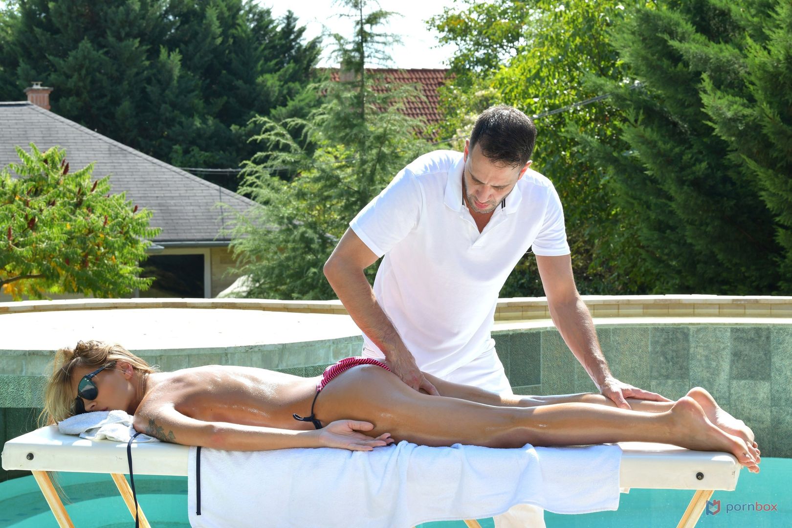 Zlata Shine’s Poolside Massage Leads to Oily Anal Fuck GP2229