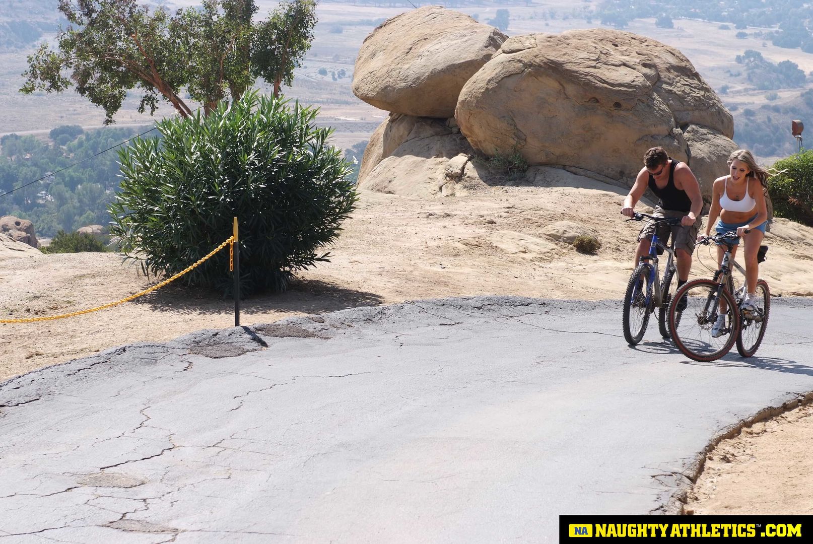 Fit Courtney Cummz rides bikes and dicks to stay in shape