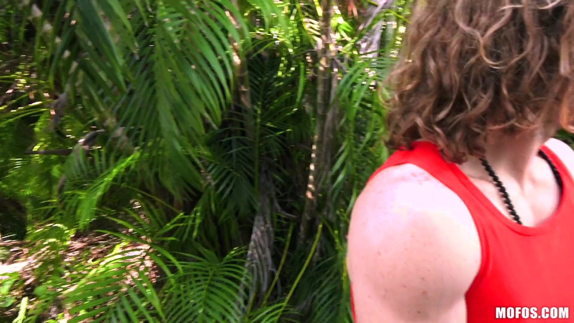Tiny Redhead Takes Dick In Park
