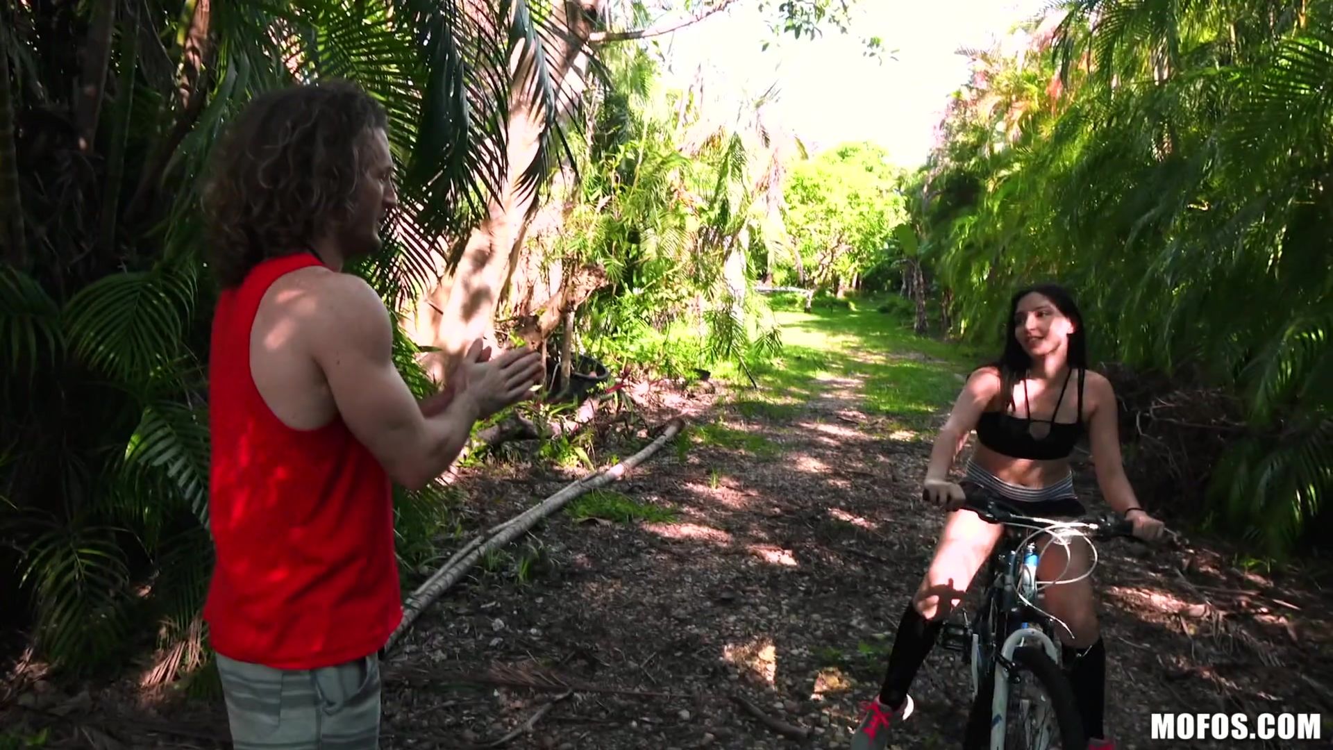 Tiny Redhead Takes Dick In Park
