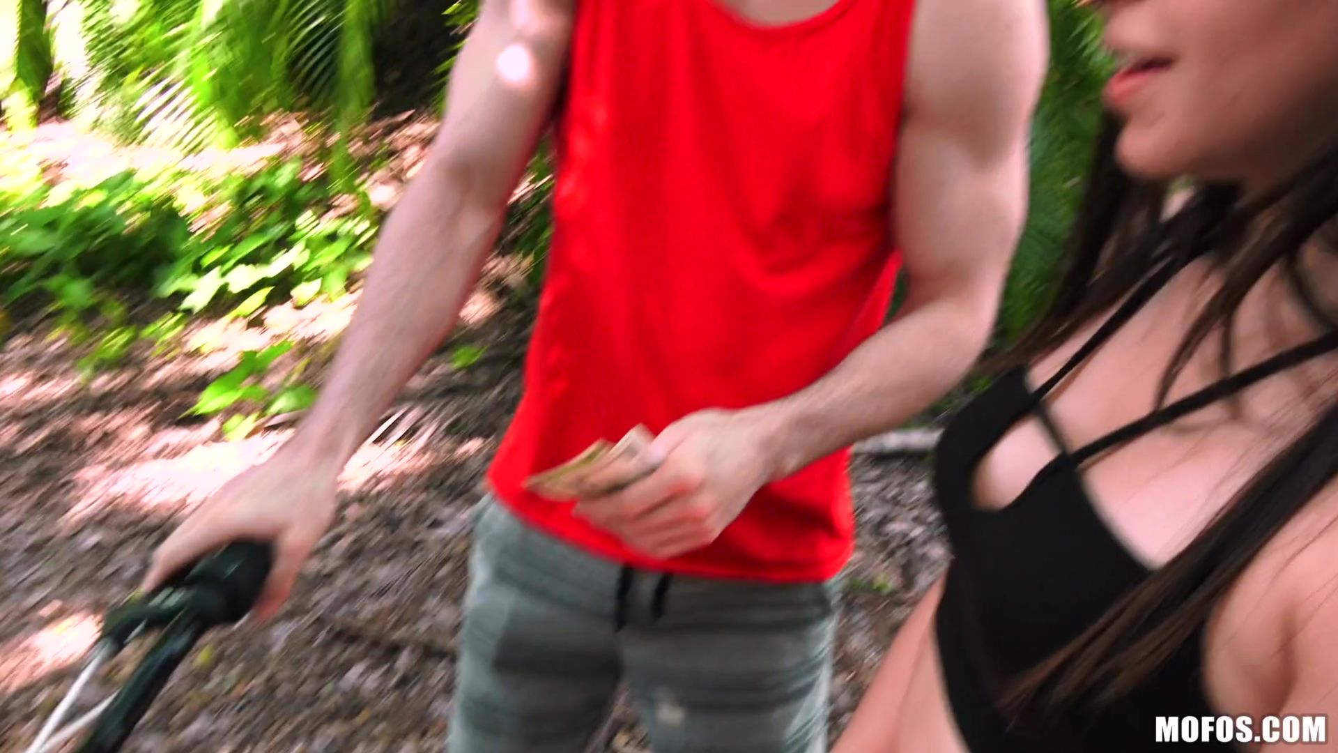 Tiny Redhead Takes Dick In Park