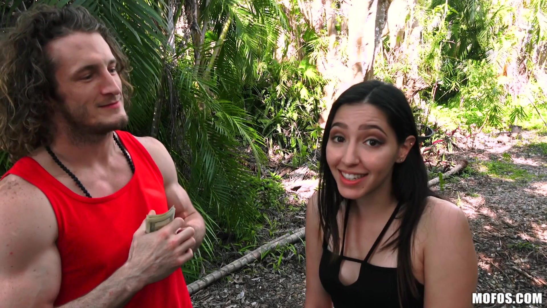 Tiny Redhead Takes Dick In Park