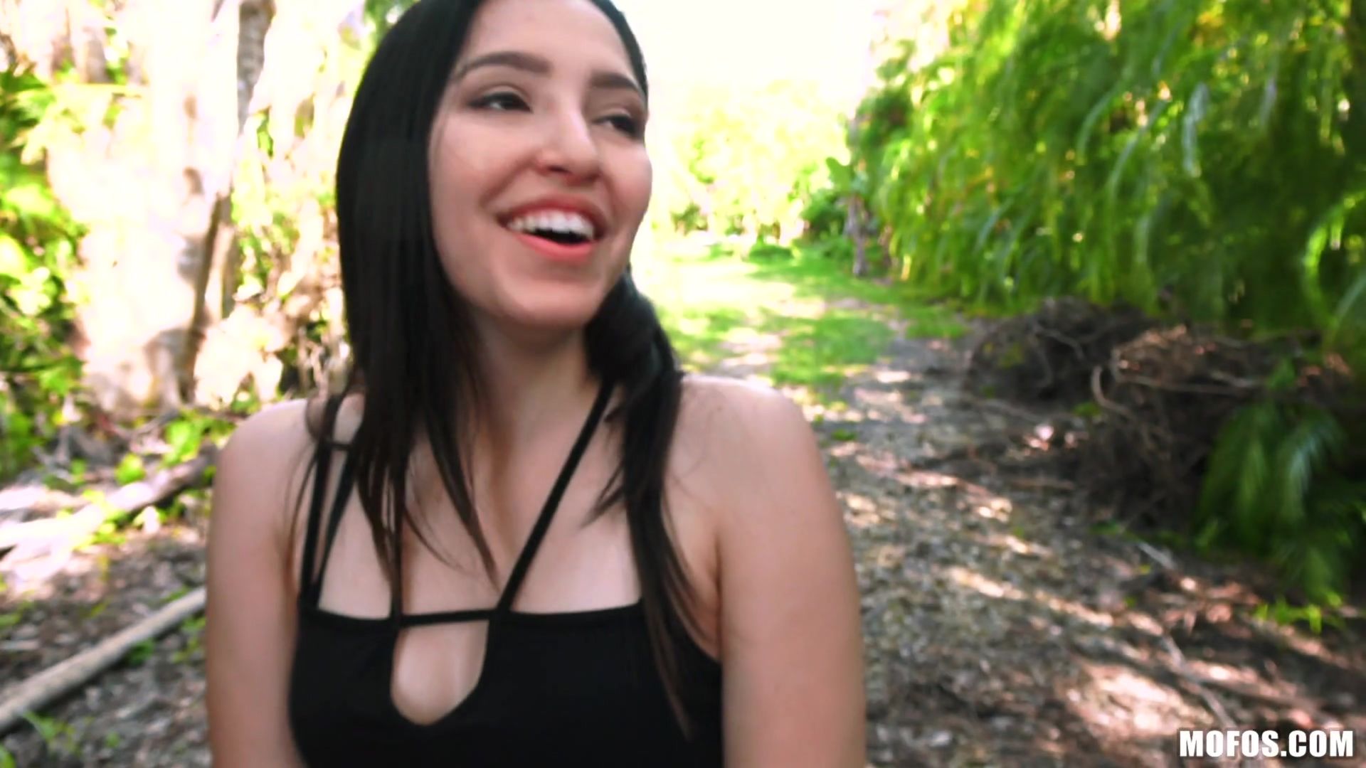 Tiny Redhead Takes Dick In Park