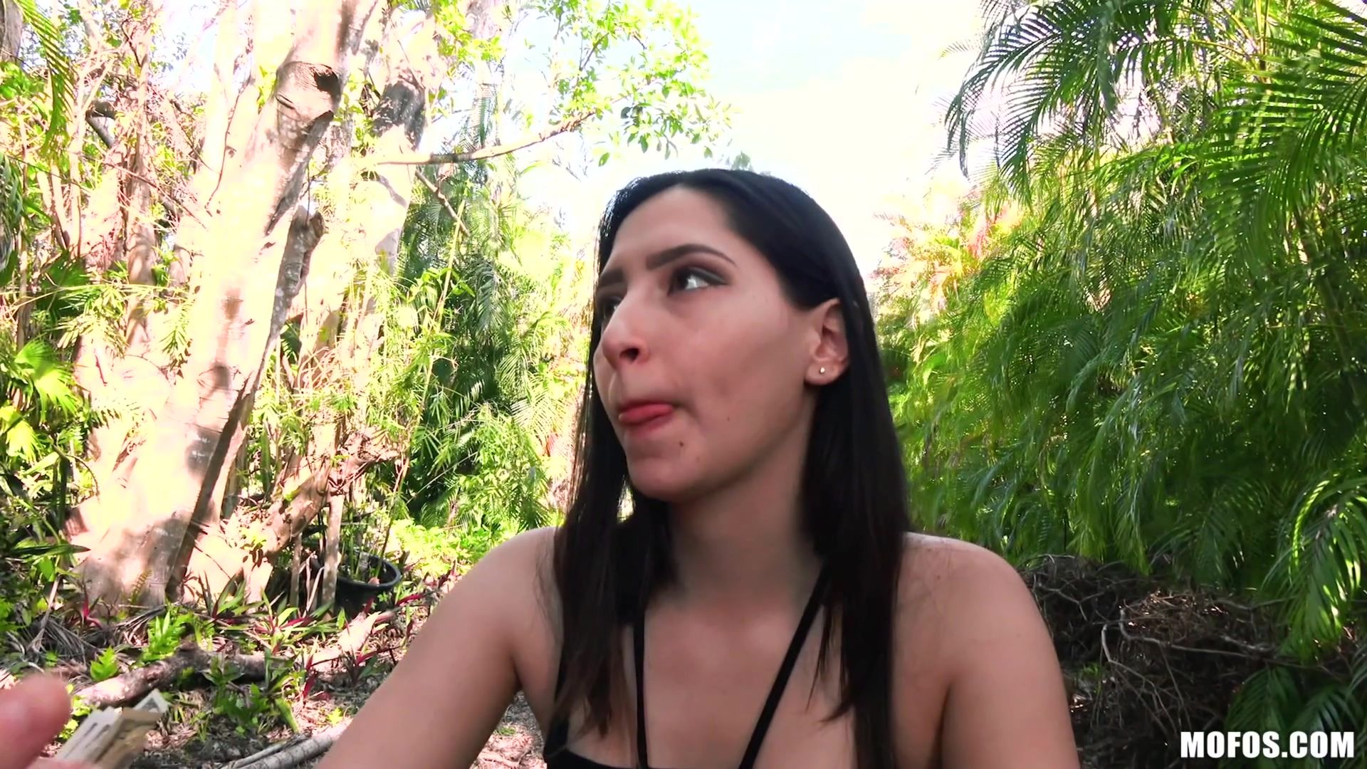 Tiny Redhead Takes Dick In Park