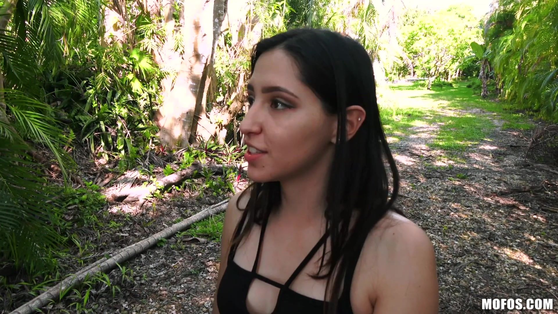 Tiny Redhead Takes Dick In Park