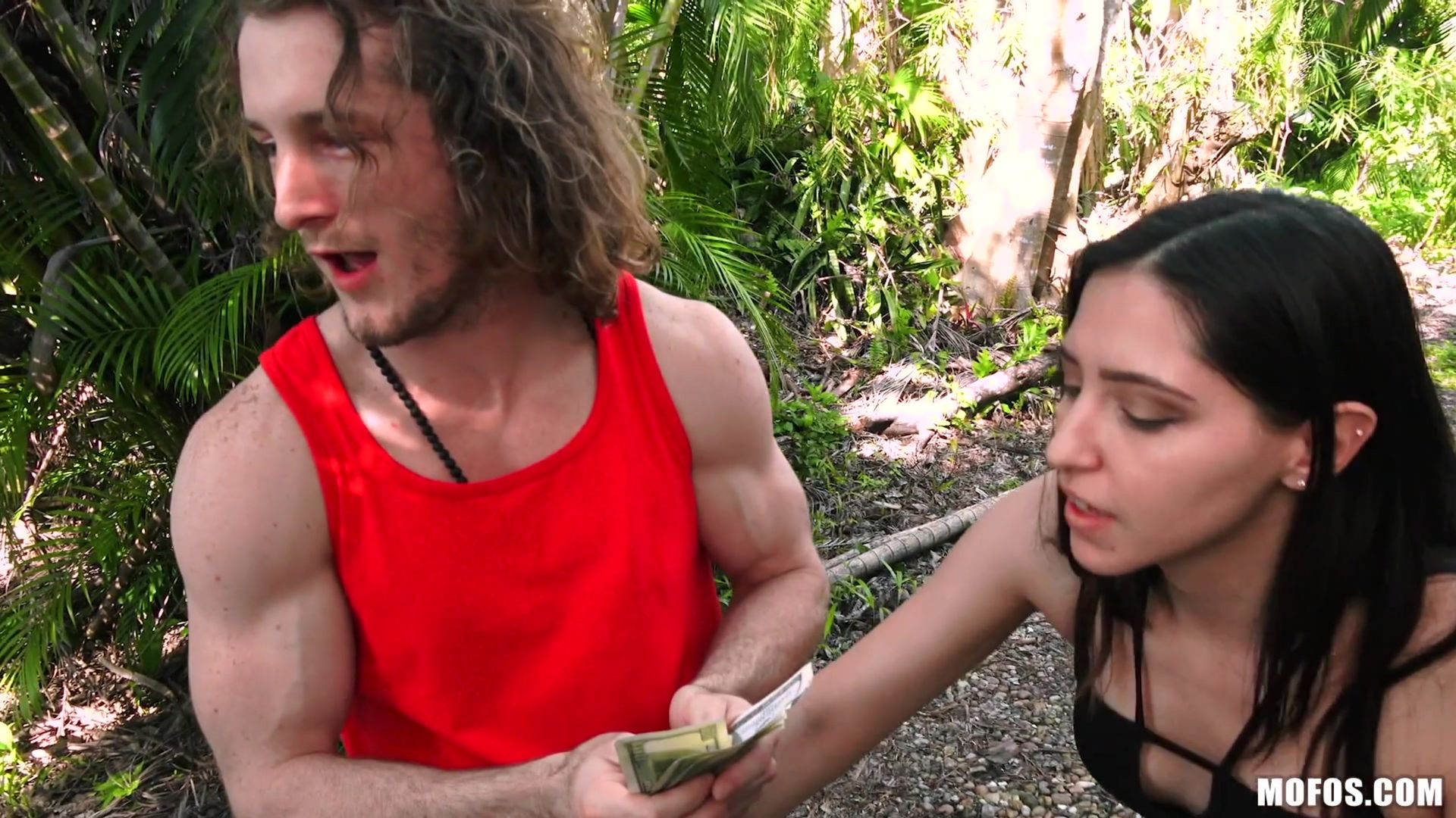 Tiny Redhead Takes Dick In Park