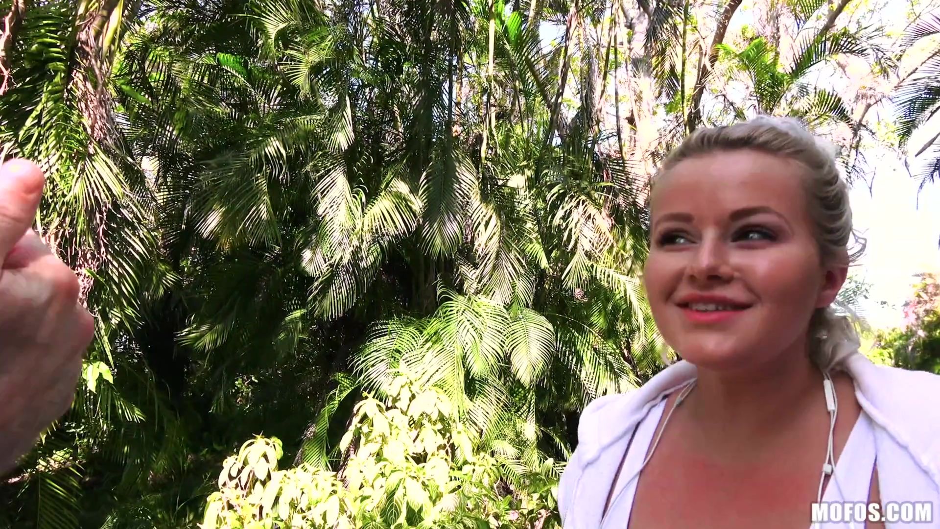 Tiny Redhead Takes Dick In Park