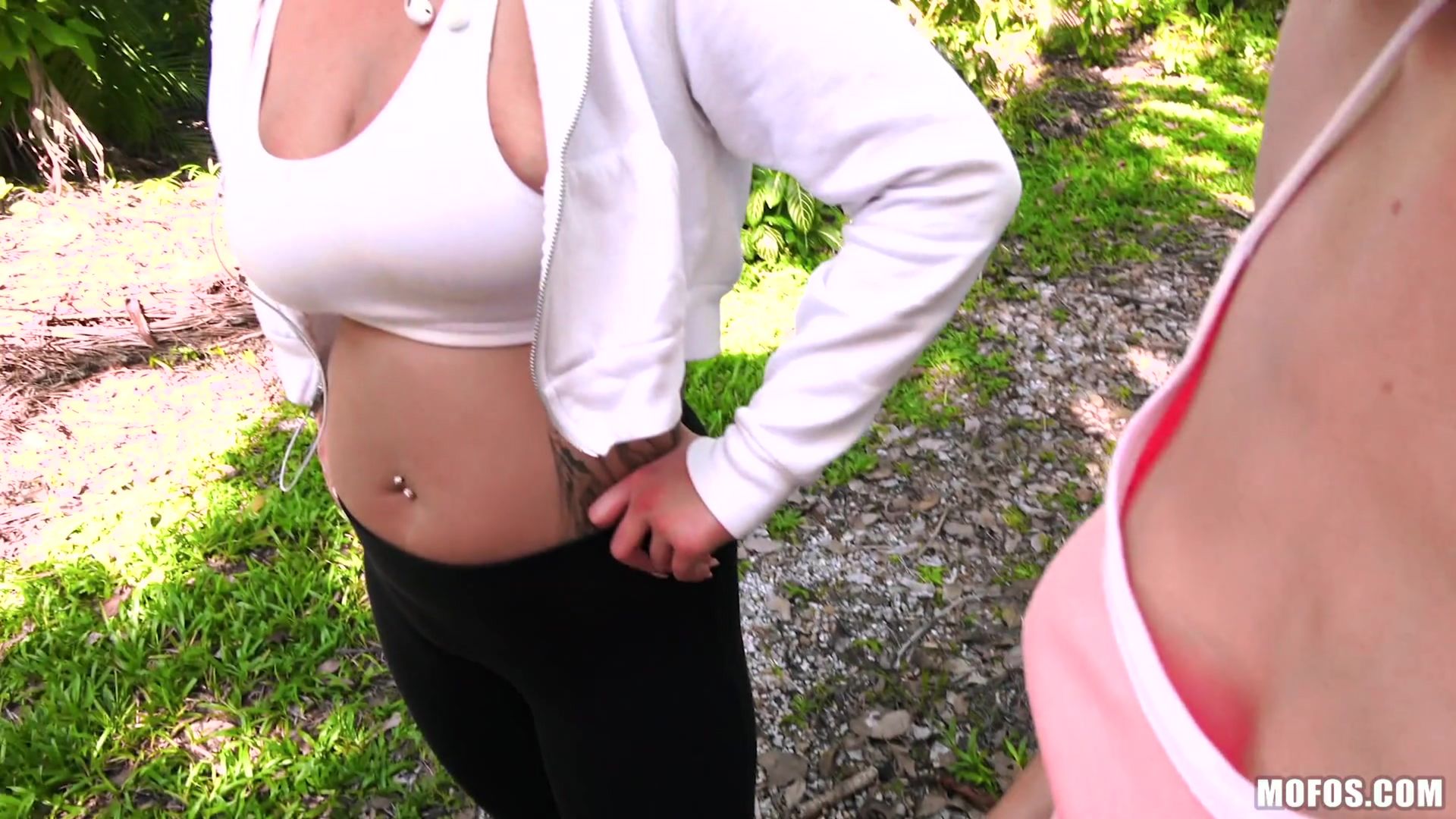 Tiny Redhead Takes Dick In Park